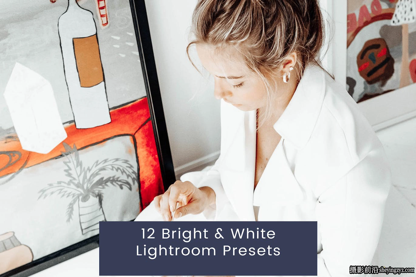 12款明亮通透胶片人像lr预设 Bright &amp; White Lightroom Presets