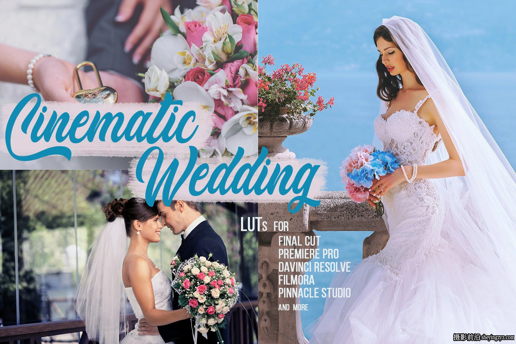高端电影婚礼视频后期调色LUT预设-Cinematic Wedding LUTs
