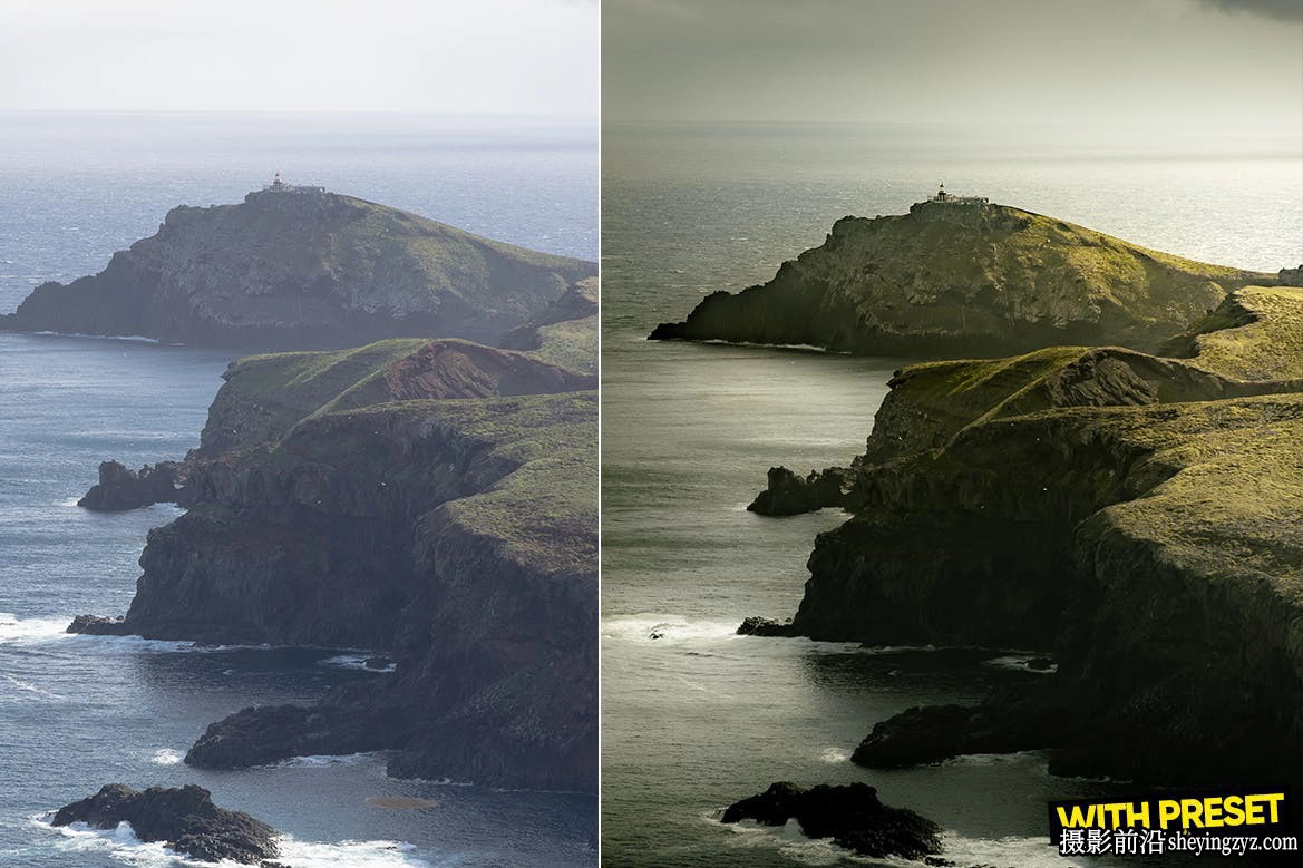 7种旅拍黑暗电影风光调色Lightroom预设 ARTA - Madeira Presets