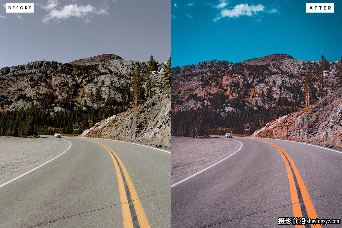 免费lr预设青橙色电影风光LR预设 Rainbow Lightroom Presets