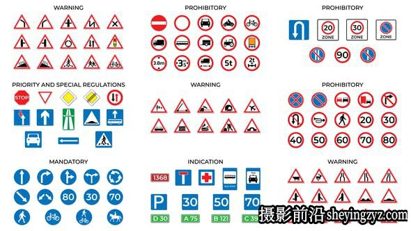 AE模板-路标指示牌图标动画模版 Animated Road Signs