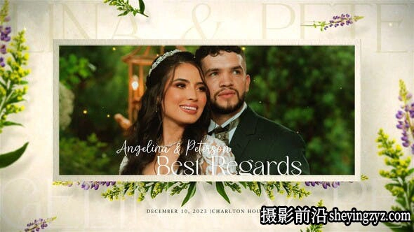 PR模版-婚礼请柬幻灯片 Wedding Invitation Slideshow