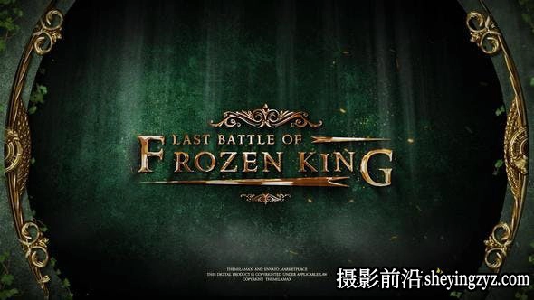 AE模板- 史诗文字标题宣传片头Frozen King – The Fantasy Trailer