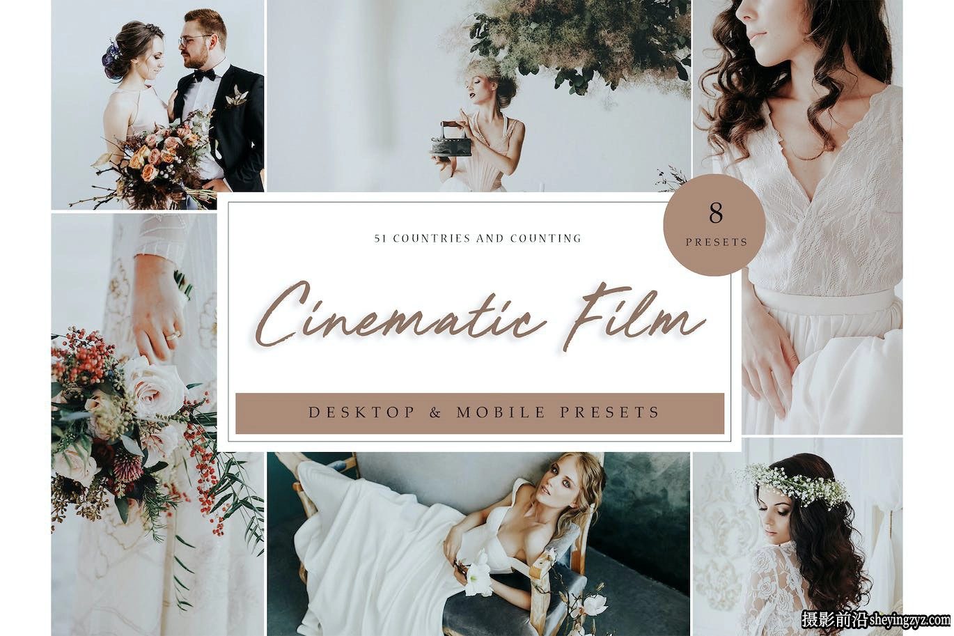 8种冬季电影婚礼调色Lr预设Lightroom Presets - Cinematic Film