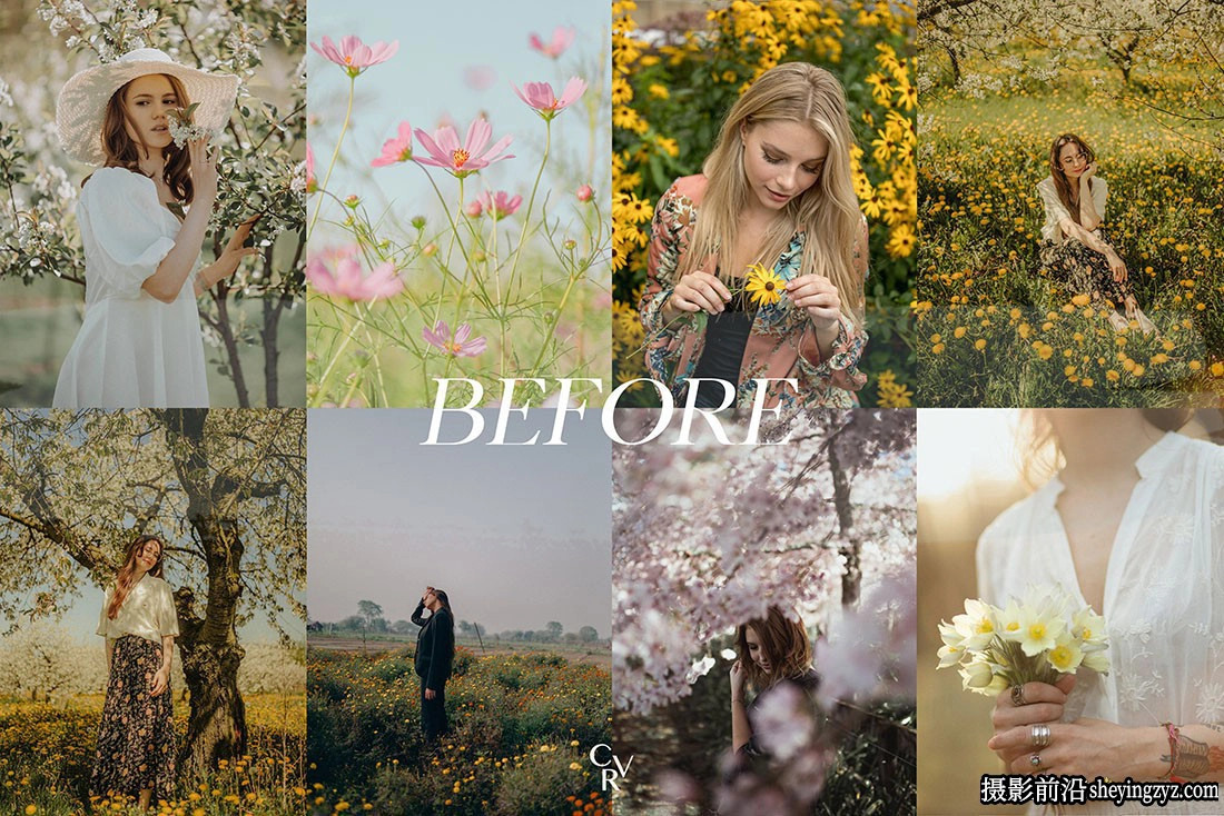 15种高品质春季人像后期调色lr预设 Spring Tones Lightroom Presets