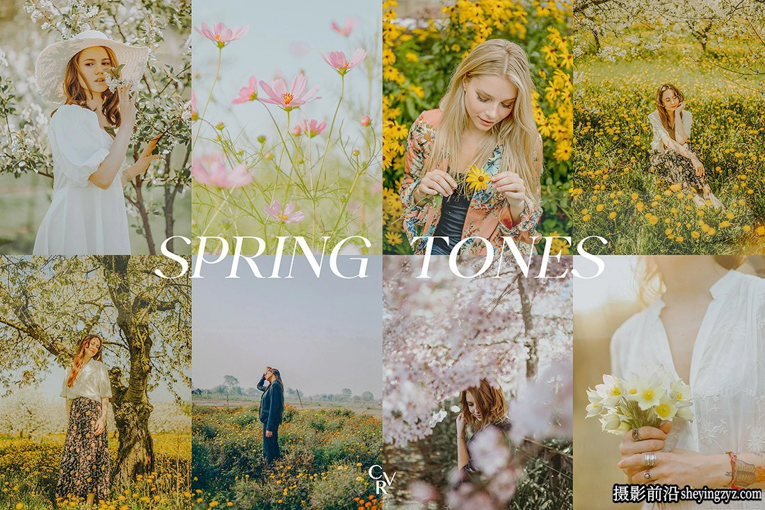 15种高品质春季人像后期调色lr预设 Spring Tones Lightroom Presets