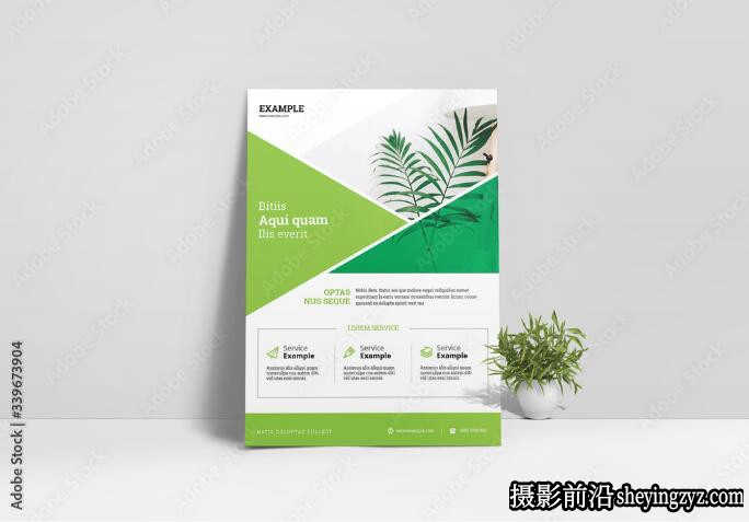 企业业务传单布局InDesign模板