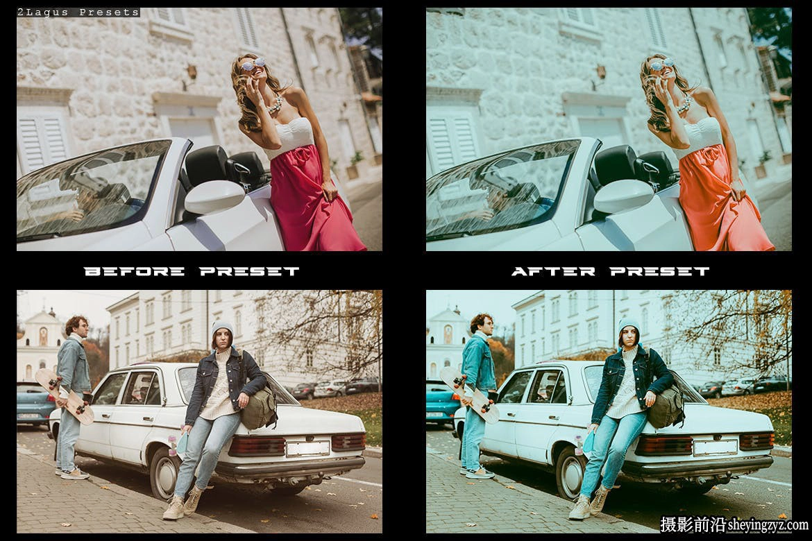 INS风格电影人像调色lr预设 Insta Styles 4 Lightroom Presets