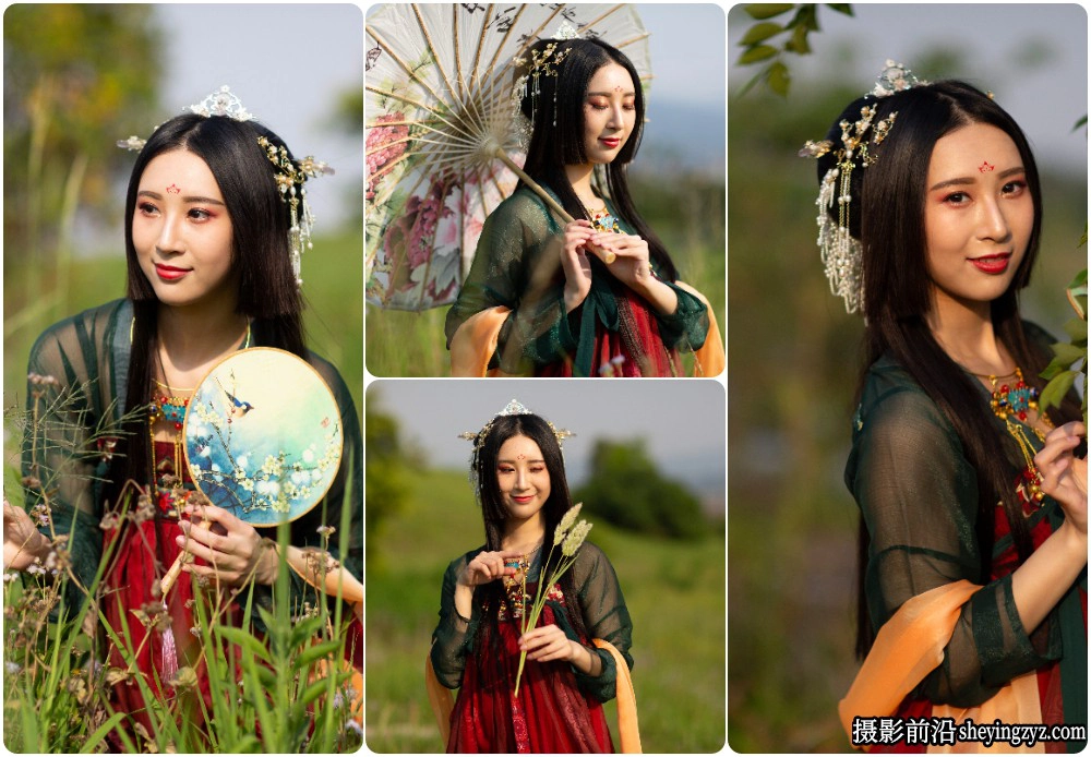 外拍古装美女人像摄影RAW原图练习素材13张