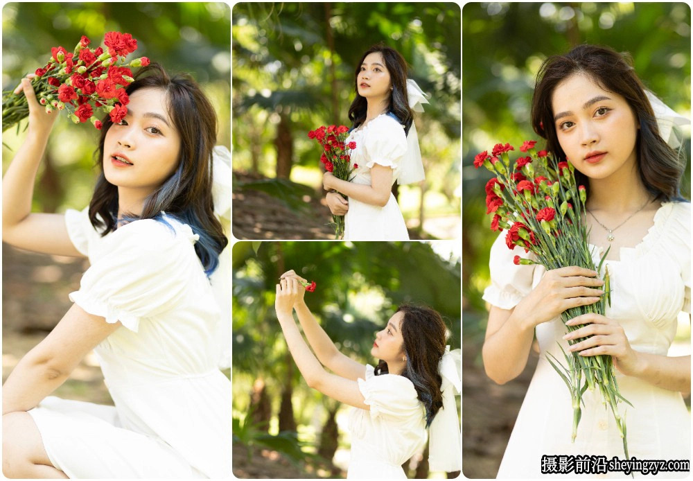 户外时尚美女写真摄影RAW原图练习素材22张