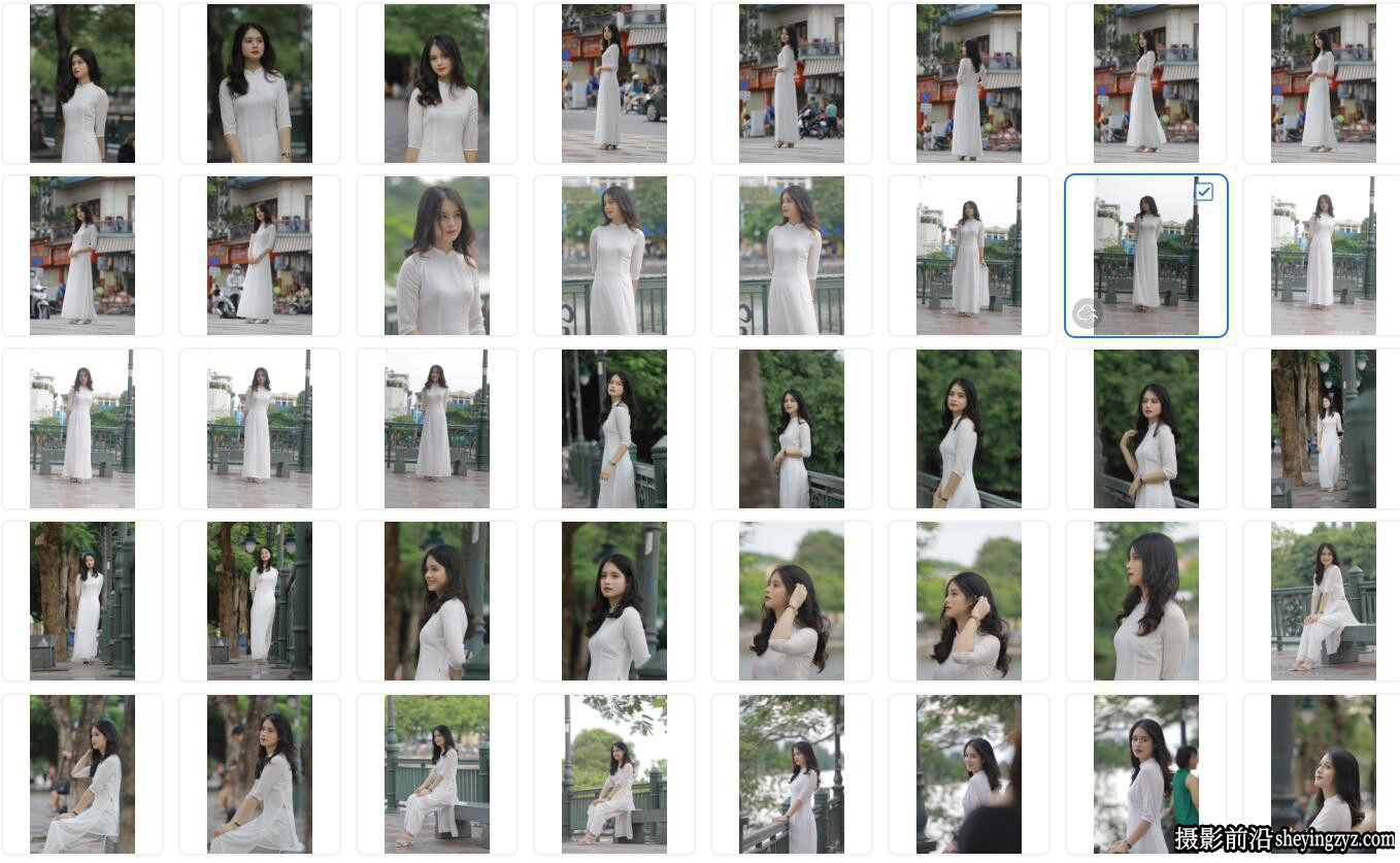 清纯大美女外拍写真RAW原图练习素材70张