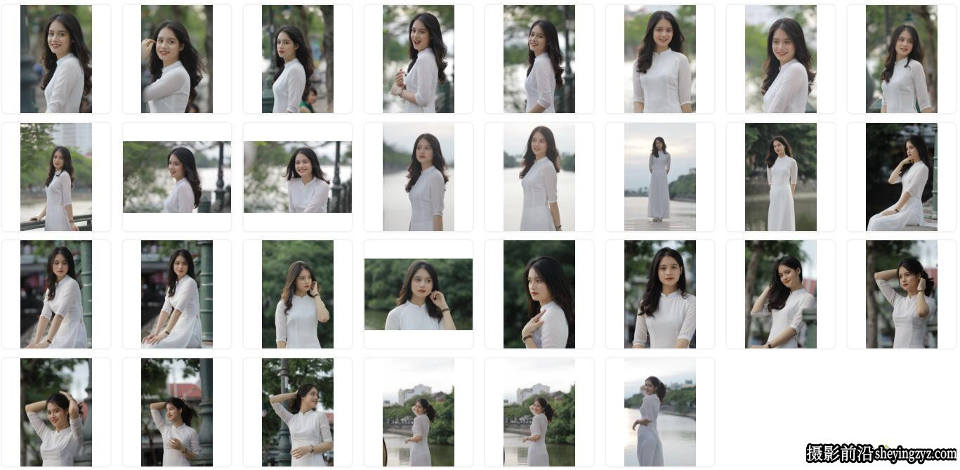 清纯大美女外拍写真RAW原图练习素材70张