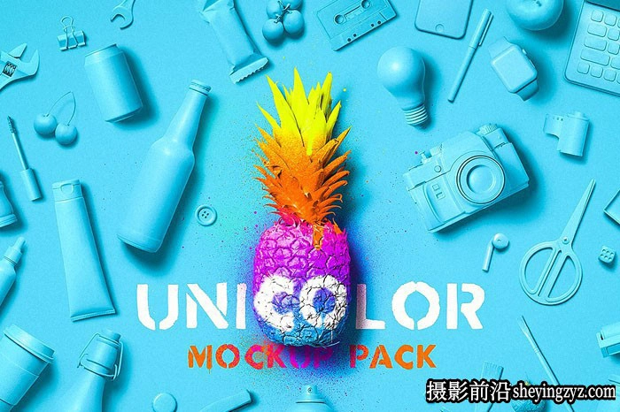 单色品牌产品包装样机模型合集套装 Unicolor Mockup Pack