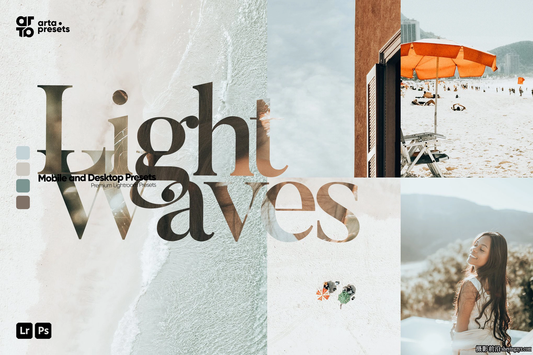 质感灰调电影调色Lightroom预设 ARTA - Light Waves Lightroom Presets