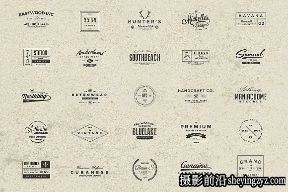 终极1500+Logo标志徽标样机合集 Logos Bundle Collection
