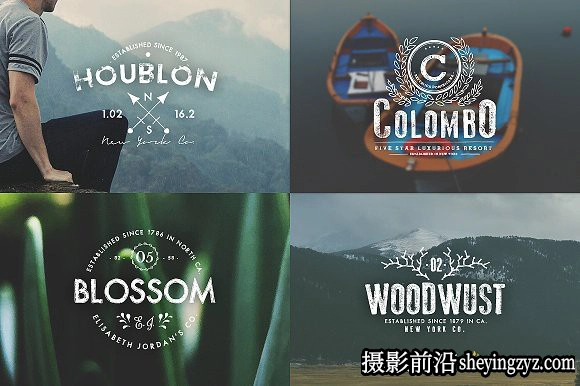 终极1500+Logo标志徽标样机合集 Logos Bundle Collection