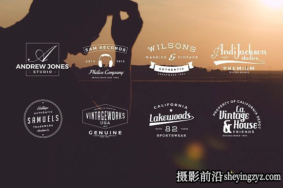 终极1500+Logo标志徽标样机合集 Logos Bundle Collection
