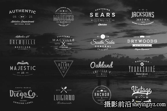 终极1500+Logo标志徽标样机合集 Logos Bundle Collection