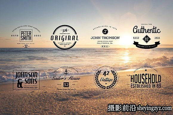 终极1500+Logo标志徽标样机合集 Logos Bundle Collection