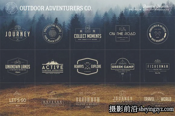 终极1500+Logo标志徽标样机合集 Logos Bundle Collection