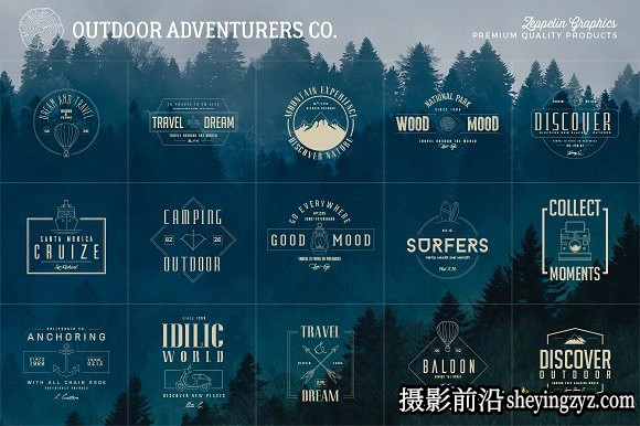 终极1500+Logo标志徽标样机合集 Logos Bundle Collection