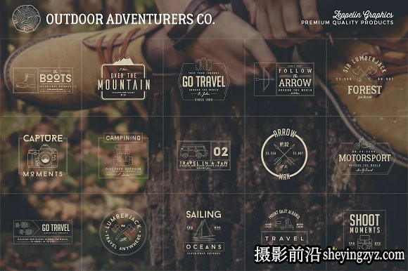 终极1500+Logo标志徽标样机合集 Logos Bundle Collection