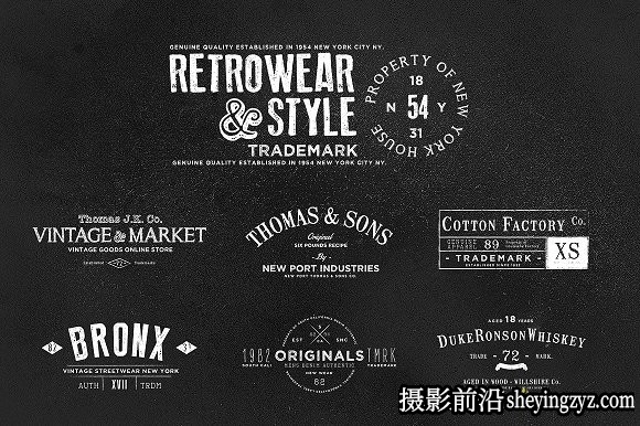终极1500+Logo标志徽标样机合集 Logos Bundle Collection