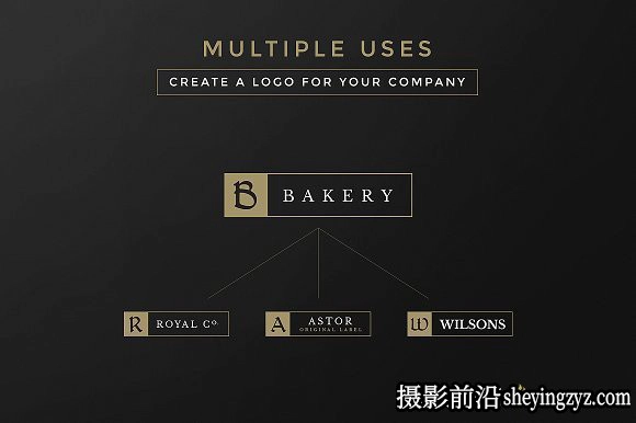 终极1500+Logo标志徽标样机合集 Logos Bundle Collection