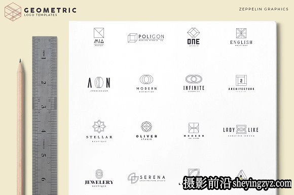 终极1500+Logo标志徽标样机合集 Logos Bundle Collection