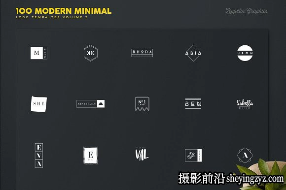 终极1500+Logo标志徽标样机合集 Logos Bundle Collection