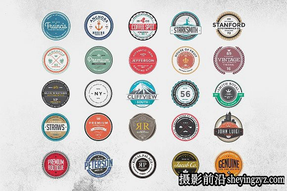 终极1500+Logo标志徽标样机合集 Logos Bundle Collection