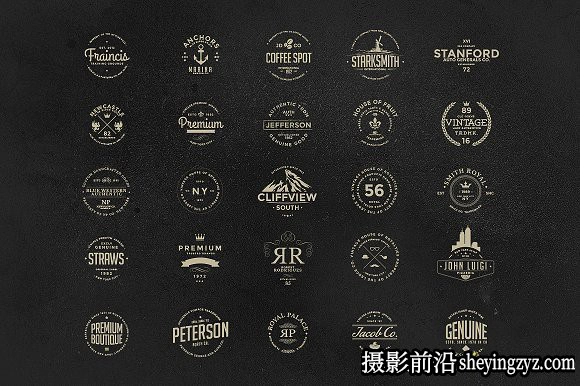 终极1500+Logo标志徽标样机合集 Logos Bundle Collection