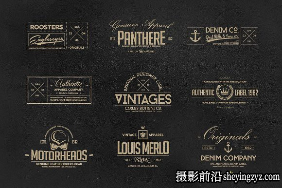 终极1500+Logo标志徽标样机合集 Logos Bundle Collection