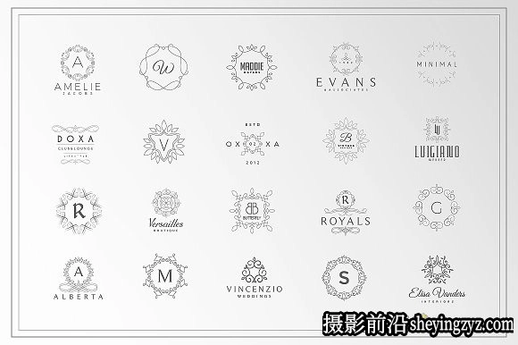 终极1500+Logo标志徽标样机合集 Logos Bundle Collection