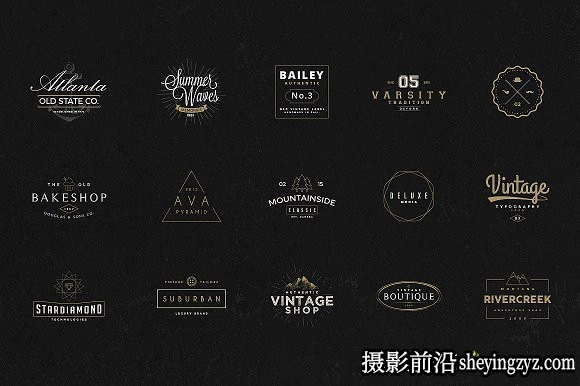 终极1500+Logo标志徽标样机合集 Logos Bundle Collection