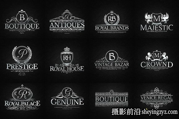 终极1500+Logo标志徽标样机合集 Logos Bundle Collection