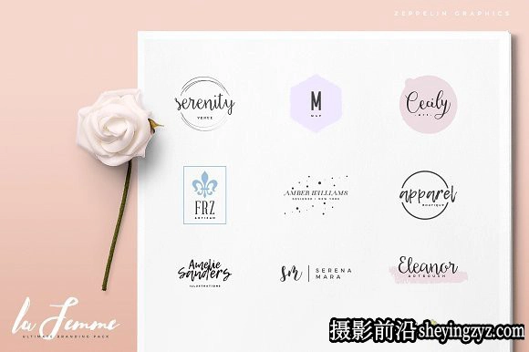 终极1500+Logo标志徽标样机合集 Logos Bundle Collection