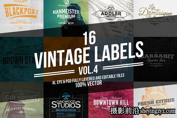 终极1500+Logo标志徽标样机合集 Logos Bundle Collection