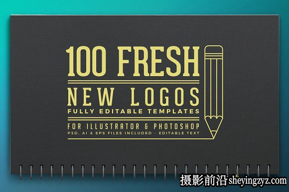 终极1500+Logo标志徽标样机合集 Logos Bundle Collection