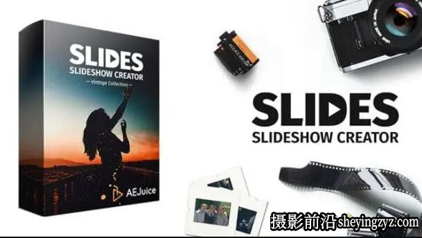 AE/PR模板+电影照片相册幻灯片模板 AEJuice Slides-Vintage Collection