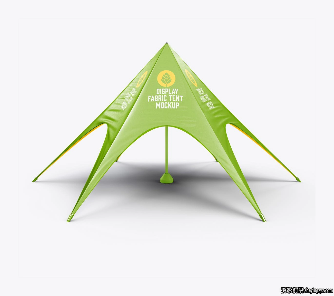 星形帐篷图案设计样机模型