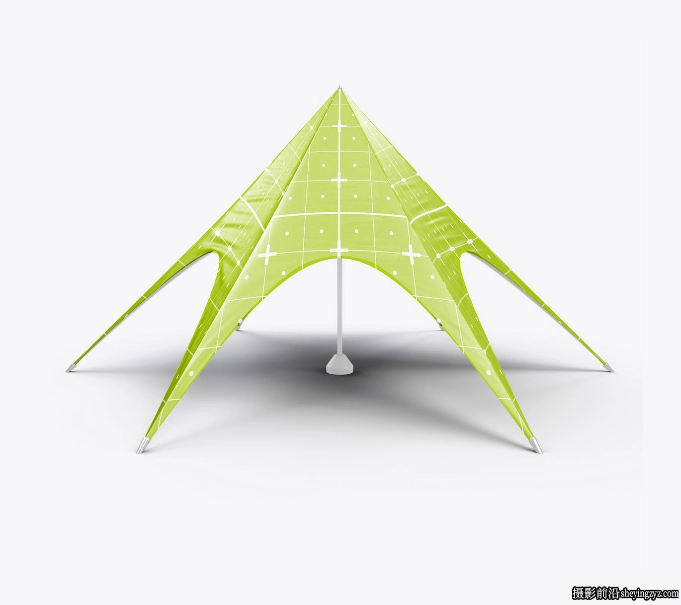 星形帐篷图案设计样机模型