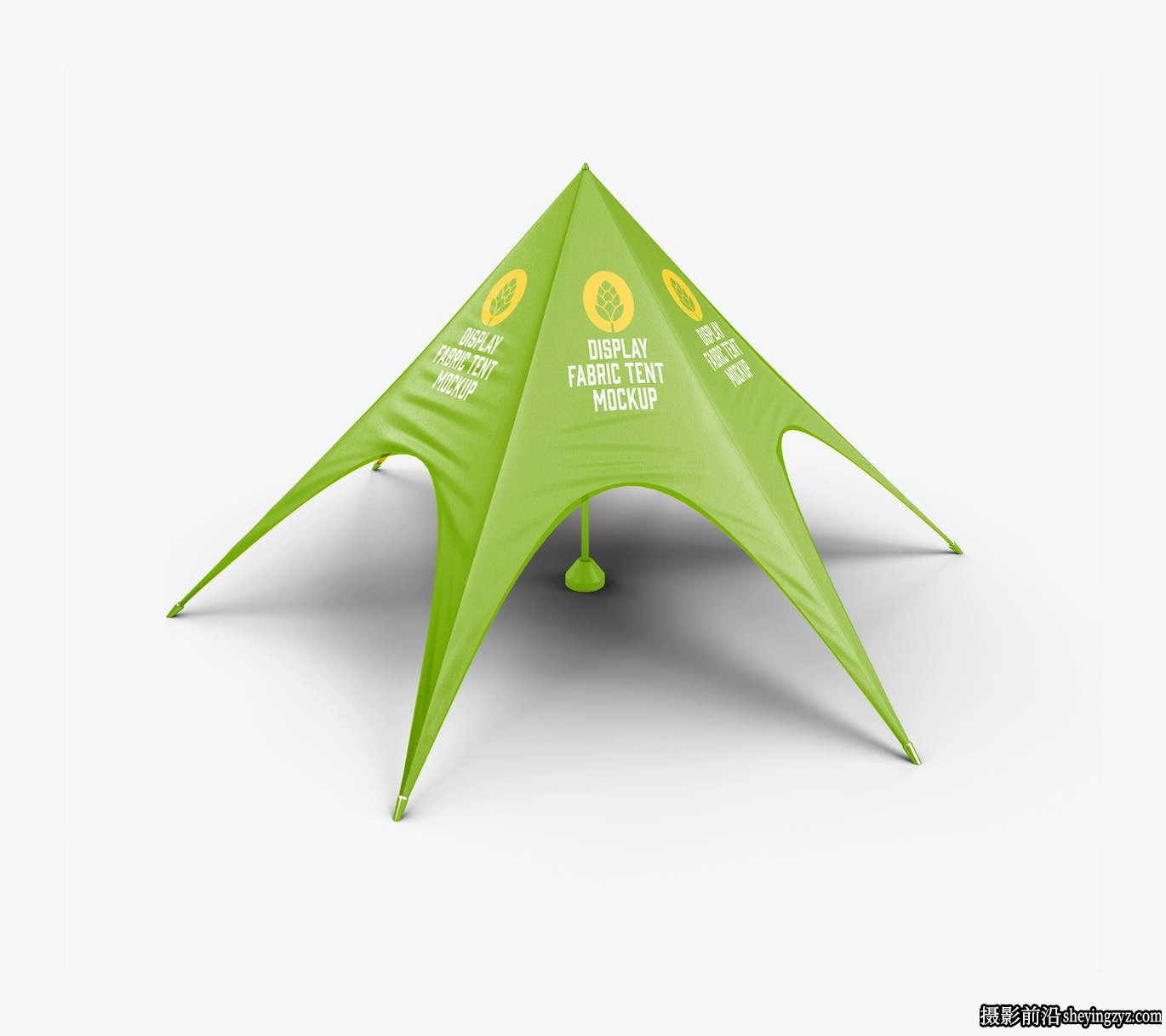 星形帐篷图案设计样机模型