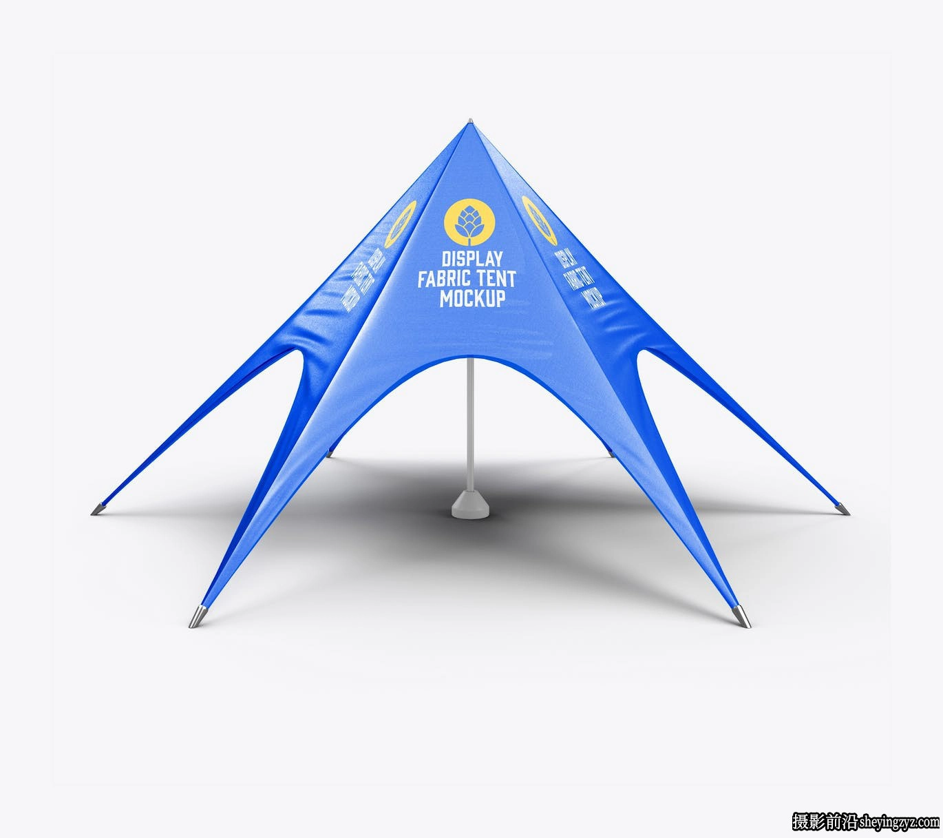 星形帐篷图案设计样机模型