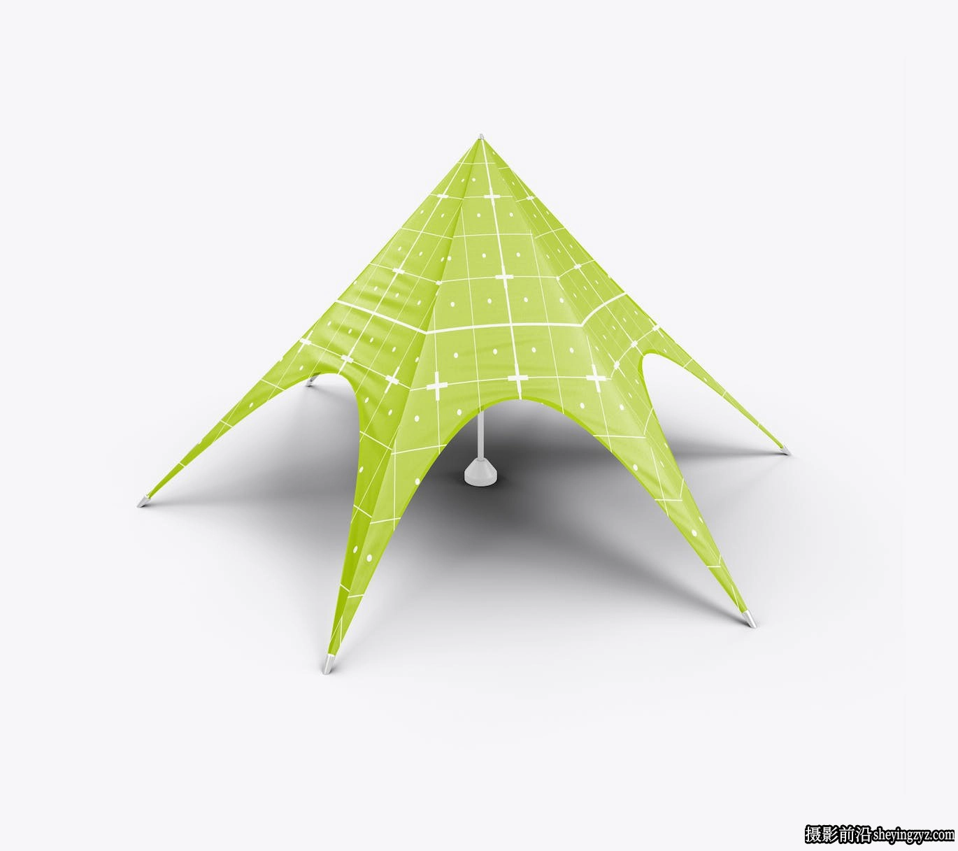 星形帐篷图案设计样机模型