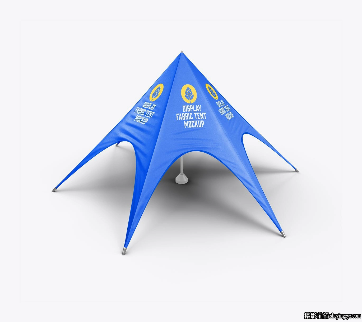 星形帐篷图案设计样机模型