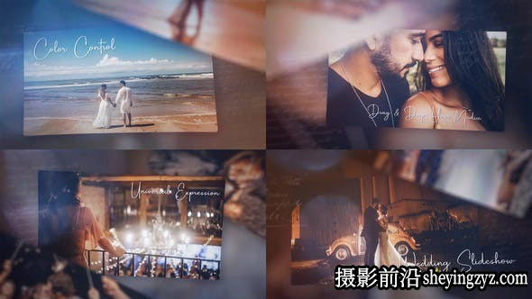 AE模板-婚礼照片相册展示片头模板 Happy Wedding Story