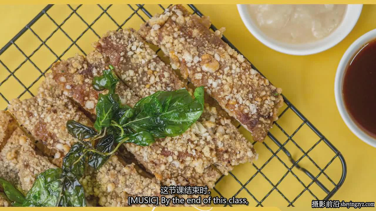 Rose Nene为当地企业宣传拍摄商业美食摄影完整教程-中英字幕