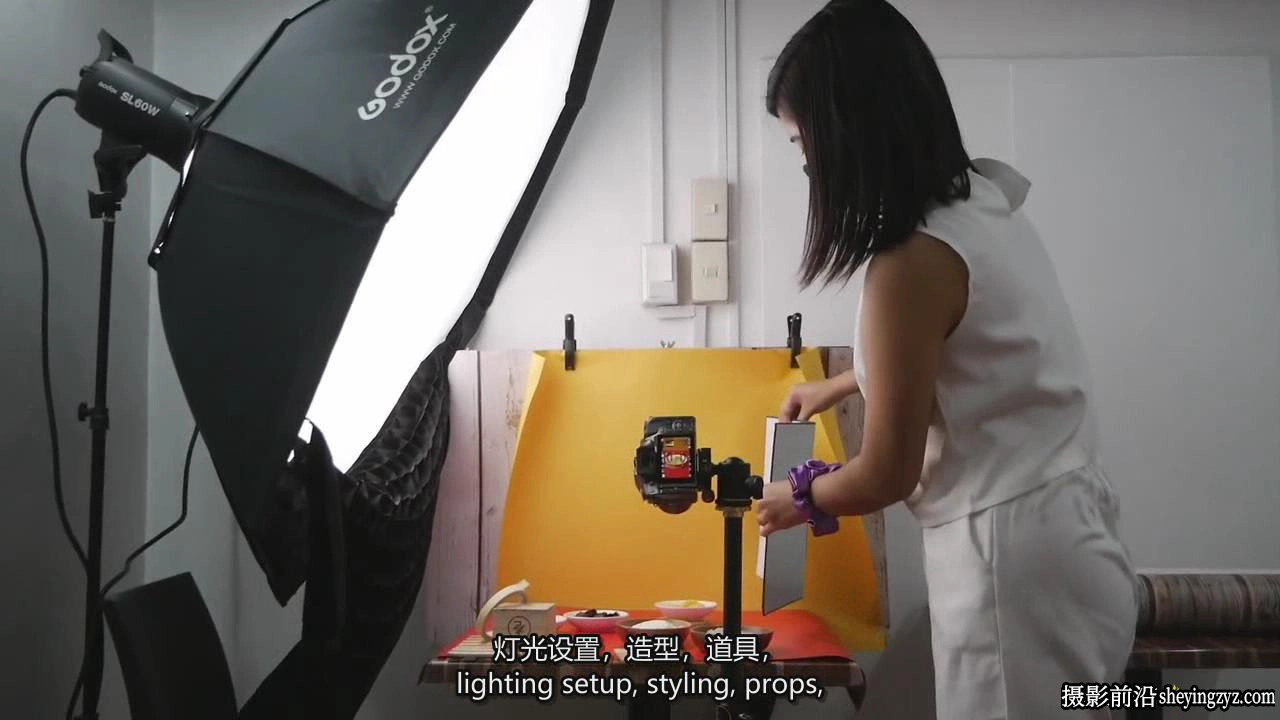 Rose Nene为当地企业宣传拍摄商业美食摄影完整教程-中英字幕