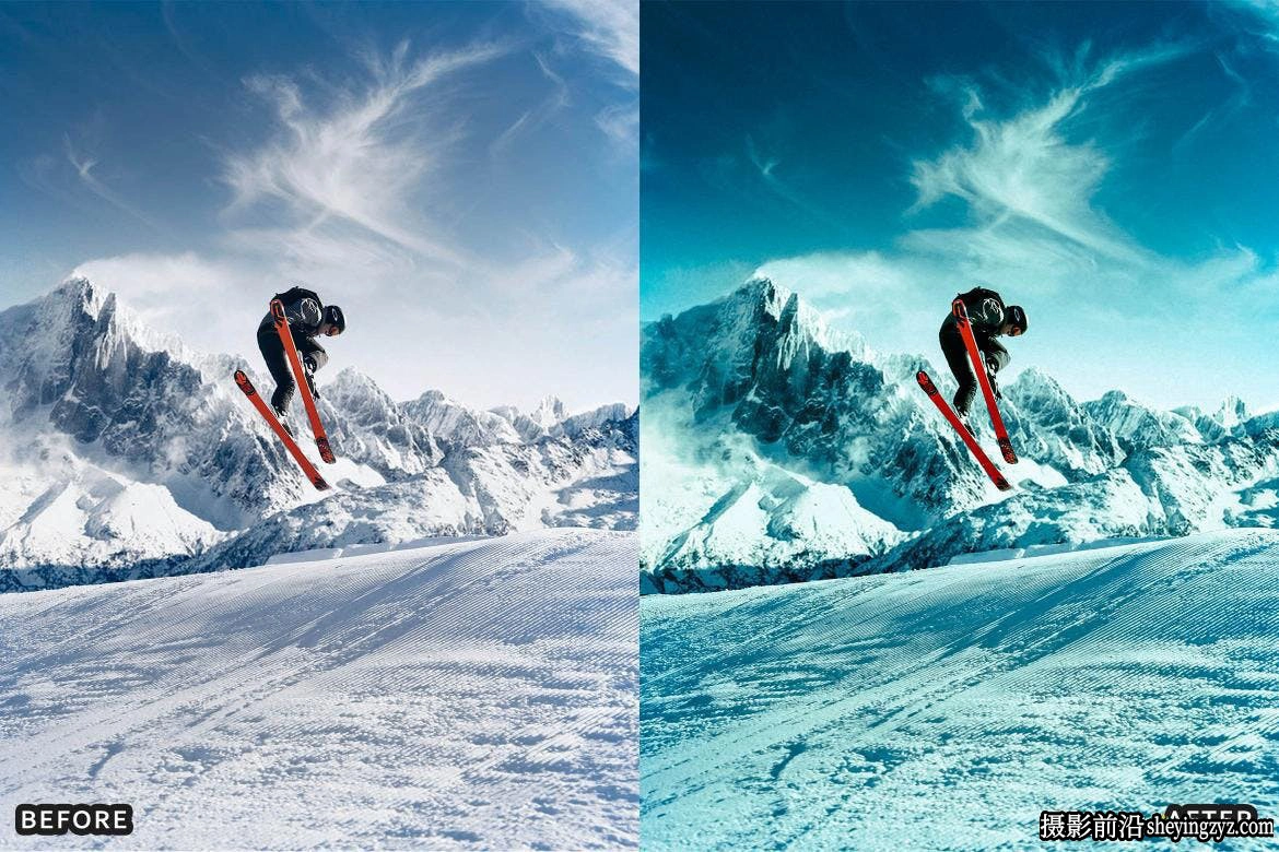 冷色调冬季冰雪风光LR预设 Snow Winter Lightroom Presets